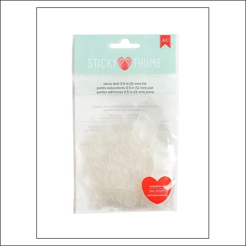 American Crafts Sticky Dots 0.5 Flat Sticky Thumb Collection