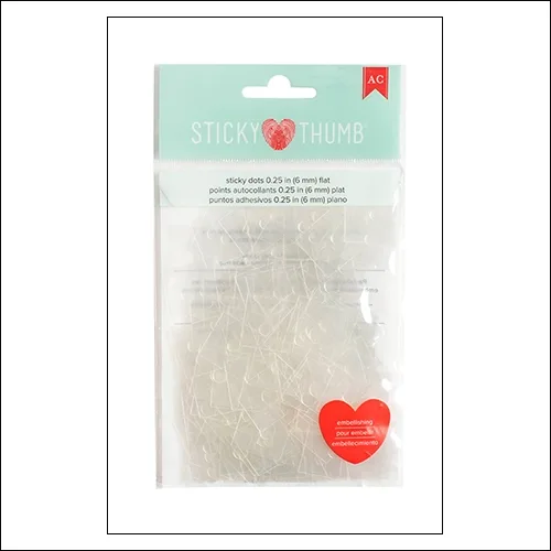 American Crafts Sticky Dots 0.25 Flat Sticky Thumb Collection