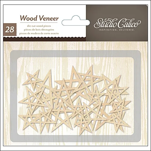 Studio Calico Wood Veneer Stars Printshop Collection