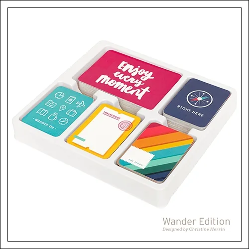 American Crafts Project Life 3x4 inches Core Kit Cards Set Wander Edition Collection by Christine Herrin