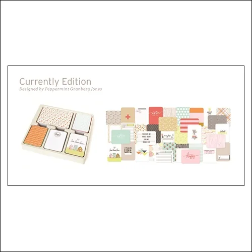 American Crafts Project Life 3x4 inches Core Kit Cards Set Currently Edition Collection by Peppermint Granberg Jones