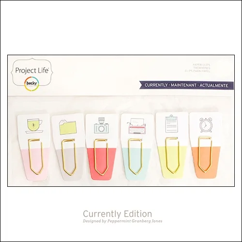American Crafts Project Life Paperclips Currently Edition by Peppermint Granberg Jones
