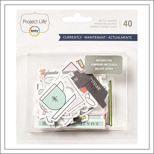 American Crafts Project Life Cardstock Die Cut Shapes Currently Edition by Peppermint Granberg Jones