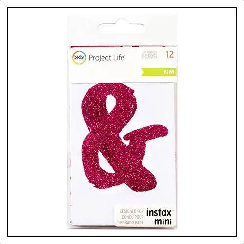 American Crafts Project Life Dividers Instax Mini Kiwi Edition