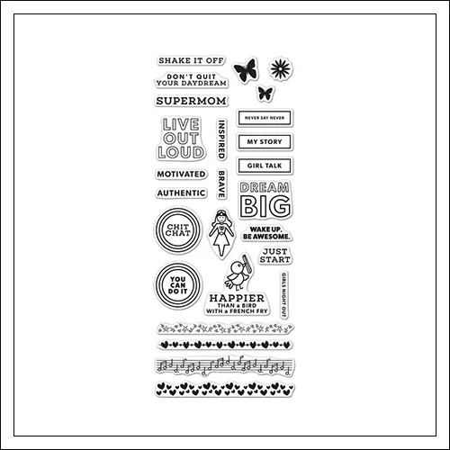 Hero Arts Clear Stamps Kellys Girl Talk Planner 2015 Planner Products Collection by Kelly Purkey