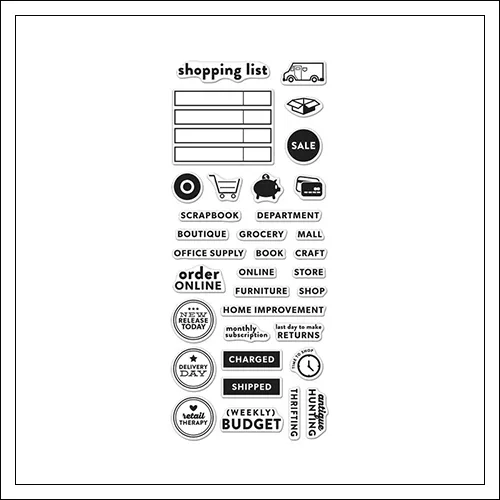 Hero Arts Clear Stamps Kellys Shopping Planner 2015 Planner Products Collection by Kelly Purkey