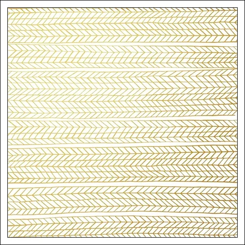 Pinkfresh Studio Vellum Paper Sheet Chevron Gold Foiled Felicity Collection