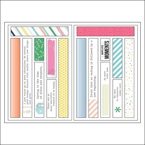 Pinkfresh Studio Washi Sticker Sheets Felicity Collection