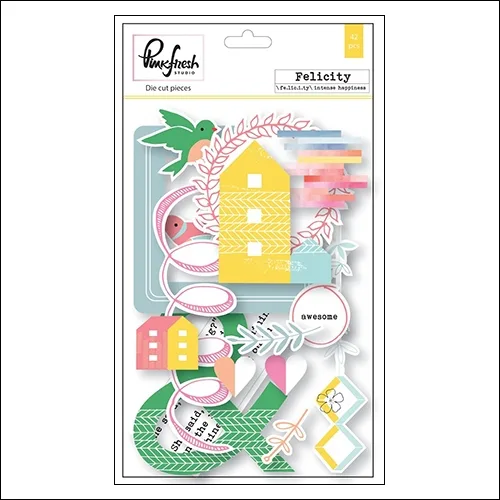 Pinkfresh Studio Cardstock Die Cut Pieces Felicity Collection