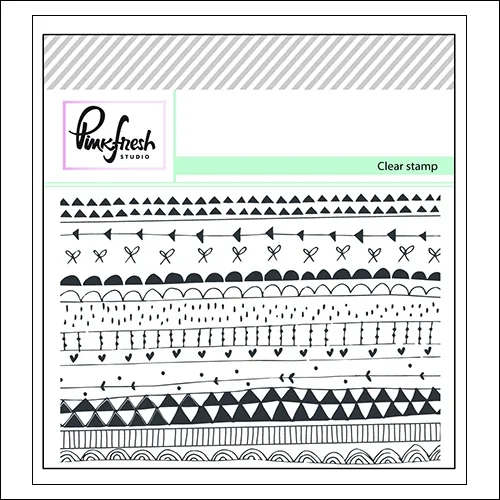 Pinkfresh Studio Clear Stamps Doodle Background Felicity Collection
