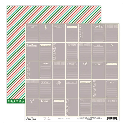 Elles Studio Paper Sheet Making A List Joyful Collection