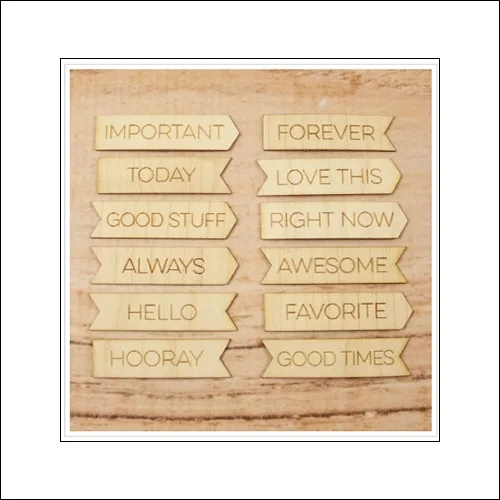 Elles Studio Wood Veneer Month Tabs