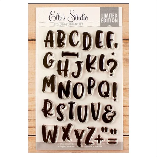 Elles Studio Clear Stamps Marie Alphabet Set