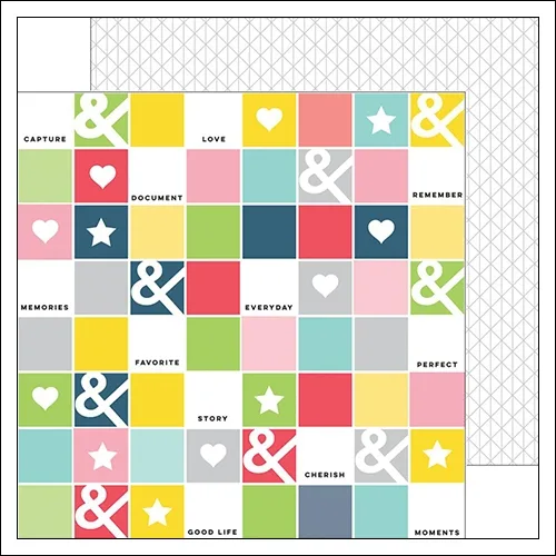 Pinkfresh Studio Paper Sheet Checkerboard Life Noted Collection