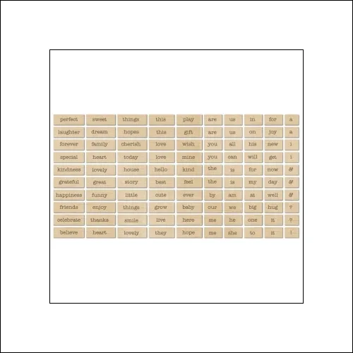 Jillibean Soup Wood Veneer Wordfetti Celebrate