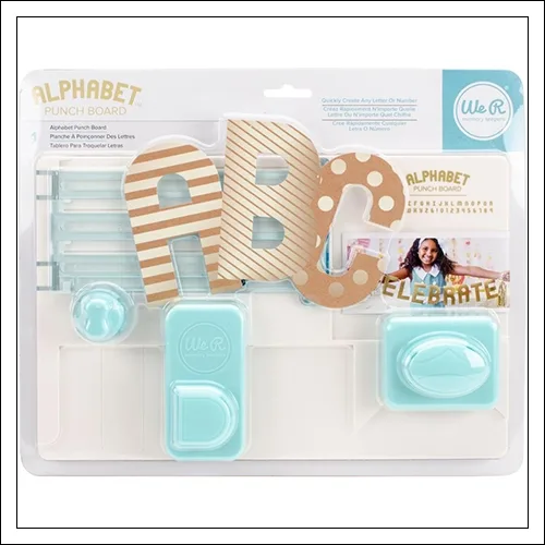 We R Memory Keepers Alphabet Punch Board