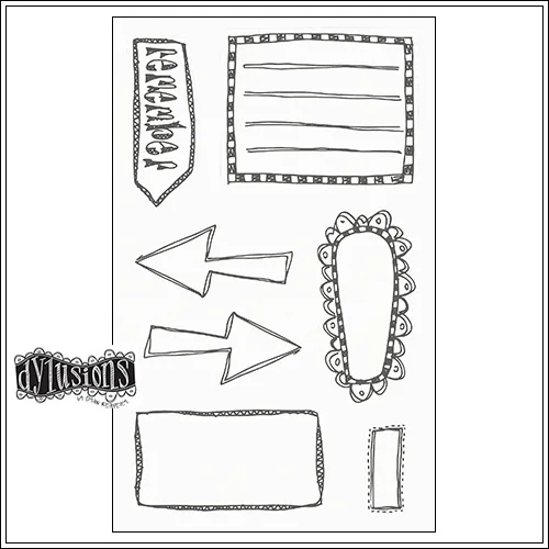 Ranger Dylusions Creative Dyary Sticker Sheet by Dyan Reaveley
