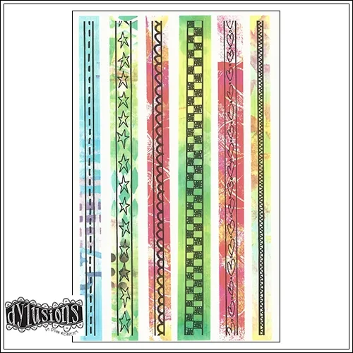 Ranger Dylusions Creative Dyary Clear Sticker Sheet by Dyan Reaveley