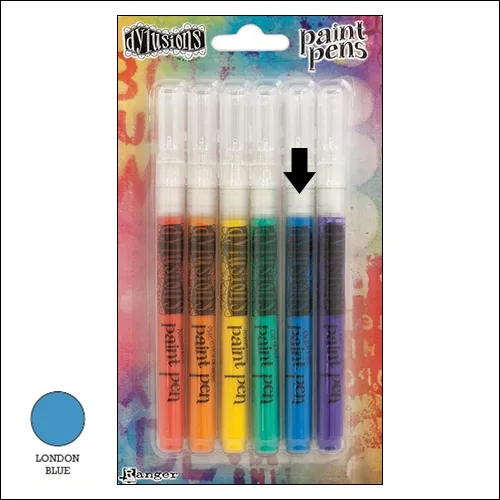 Ranger Dylusions Paint Pen London Blue by Dyan Reaveley