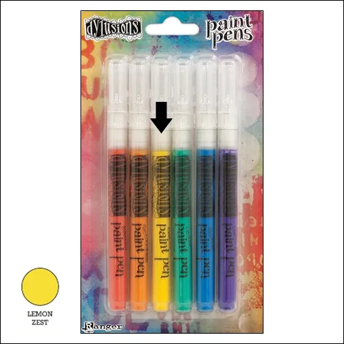 Ranger Dylusions Paint Pen Lemon Zest by Dyan Reaveley