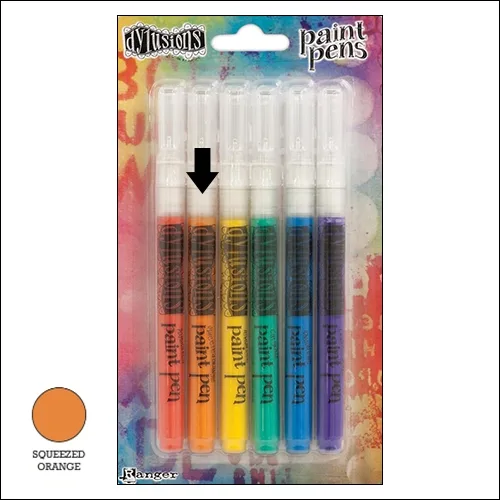 Ranger Dylusions Paint Pen Squeezed Orange by Dyan Reaveley