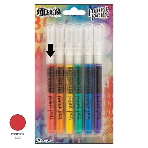 Ranger Dylusions Paint Pen Postbox Red by Dyan Reaveley