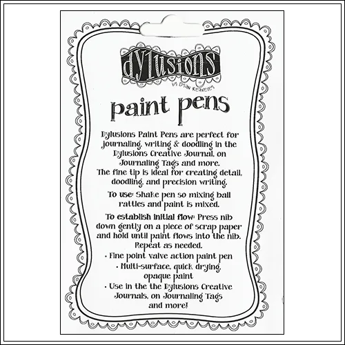 Ranger Dylusions Paint Pen Lemon Zest by Dyan Reaveley