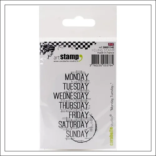 Carabelle Studio Days of The Week Cling Stamp
