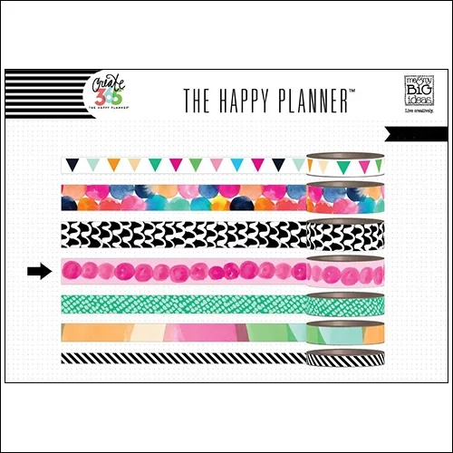 Me and My Big Washi Tape Roll Pink Dots Watercolor Create 365 The Happy Planner Collection