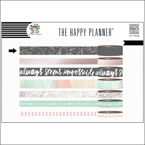 Me and My Big Washi Tape Roll Rose Create 365 The Happy Planner Collection
