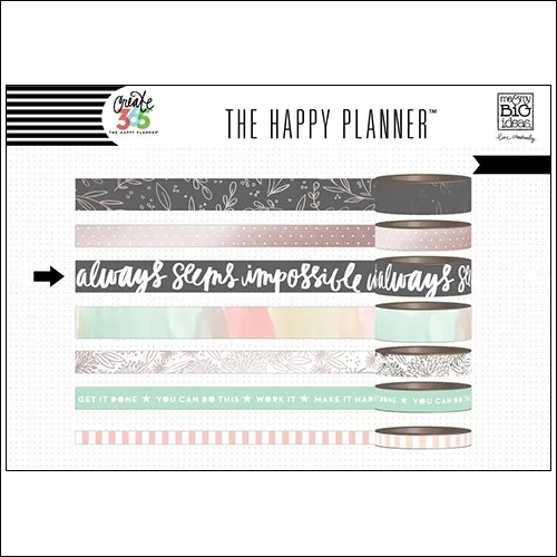 Me and My Big Washi Tape Roll Rose Create 365 The Happy Planner Collection