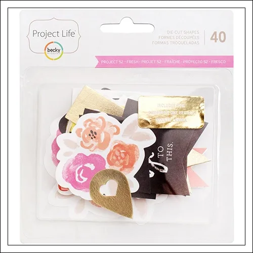 American Crafts Project Life Cardstock Die Cut Shapes Project 52 Fresh Edition by Liz Tamanaha
