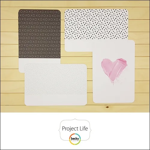 American Crafts Project Life 4x6 inch Core Kit Card Set Project 52 Fresh Edition Collection by Liz Tamanaha