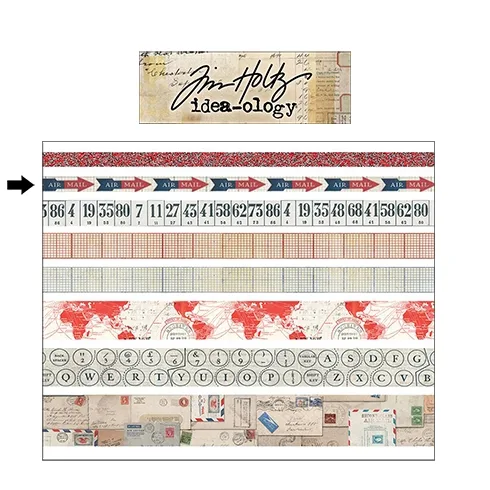 Idea-ology Advantus Design Tape Roll Postal by Tim Holtz