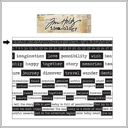 Idea-ology Advantus Design Tape Roll Chatter by Tim Holtz