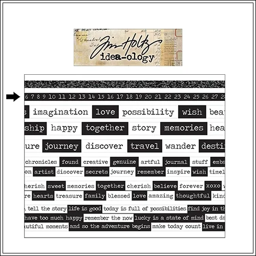 Idea-ology Advantus Design Tape Roll Chatter by Tim Holtz