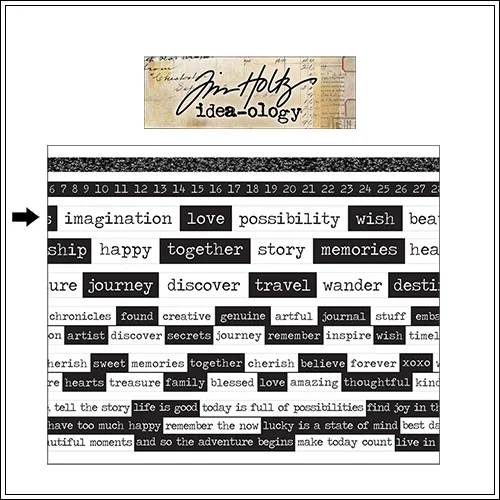 Idea-ology Advantus Design Tape Roll Chatter by Tim Holtz