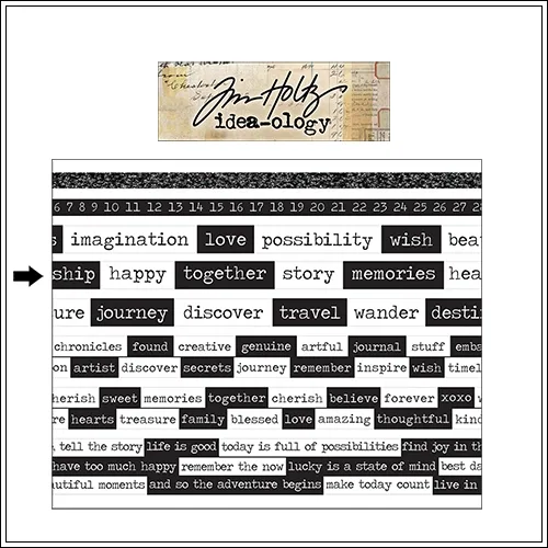 Idea-ology Advantus Design Tape Roll Chatter by Tim Holtz