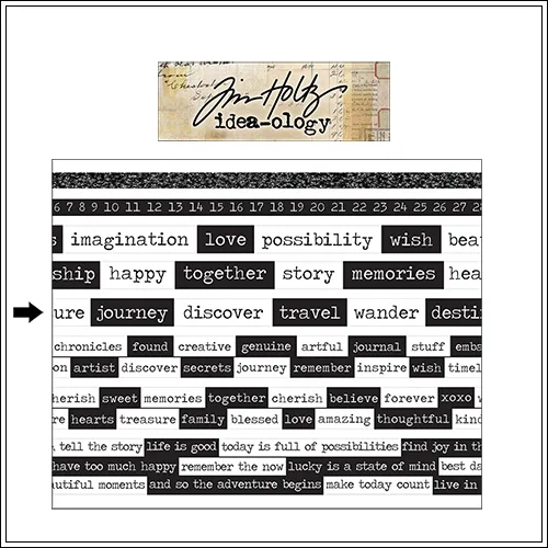 Idea-ology Advantus Design Tape Roll Chatter by Tim Holtz