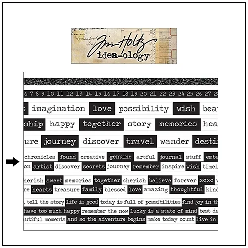 Idea-ology Advantus Design Tape Roll Chatter by Tim Holtz