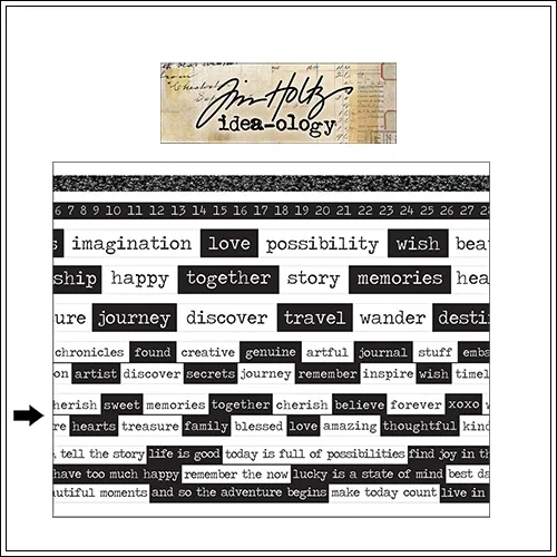 Idea-ology Advantus Design Tape Roll Chatter by Tim Holtz