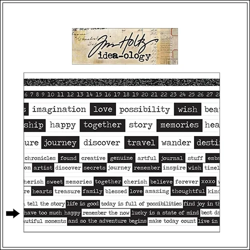 Idea-ology Advantus Design Tape Roll Chatter by Tim Holtz