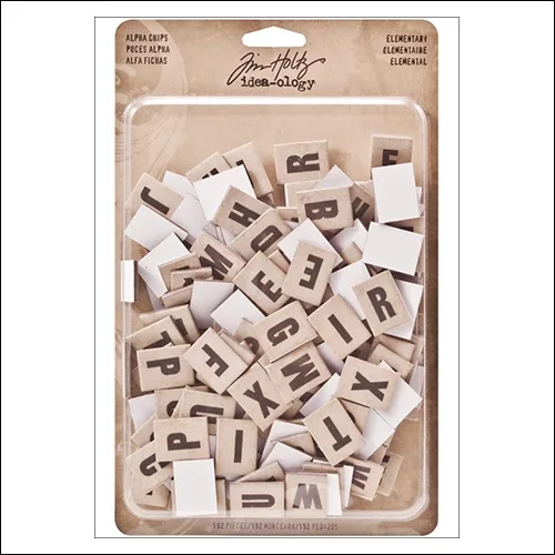 Idea-ology Advantus Alpha Chips Elementary by Tim Holtz