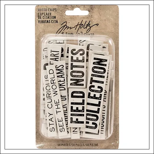 Idea-ology Advantus Word and Phrases Quote Chips by Tim Holtz