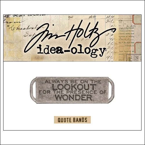 Idea-ology Advantus Metal Quote Band Antique Nickel by Tim Holtz