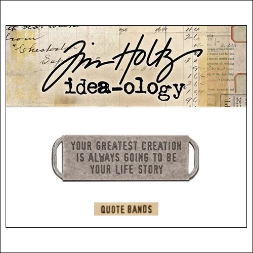Idea-ology Advantus Metal Quote Band Antique Nickel by Tim Holtz