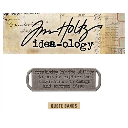 Idea-ology Advantus Metal Quote Band Antique Nickel by Tim Holtz