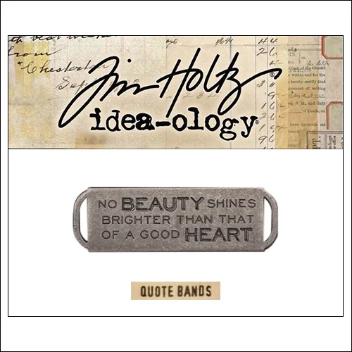 Idea-ology Advantus Metal Quote Band Antique Nickel by Tim Holtz