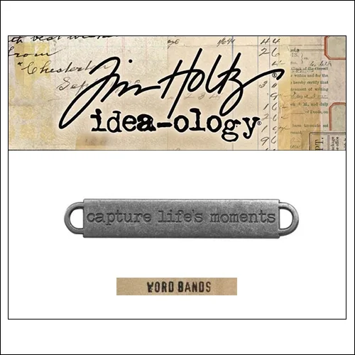 Idea-ology Advantus Metal Word Band Life Antique Nickel by Tim Holtz