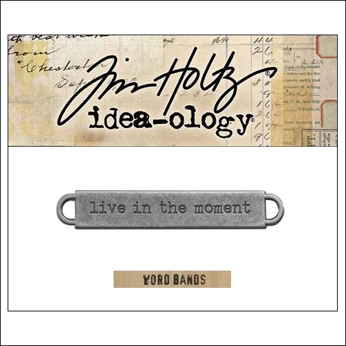 Idea-ology Advantus Metal Word Band Life Antique Nickel by Tim Holtz